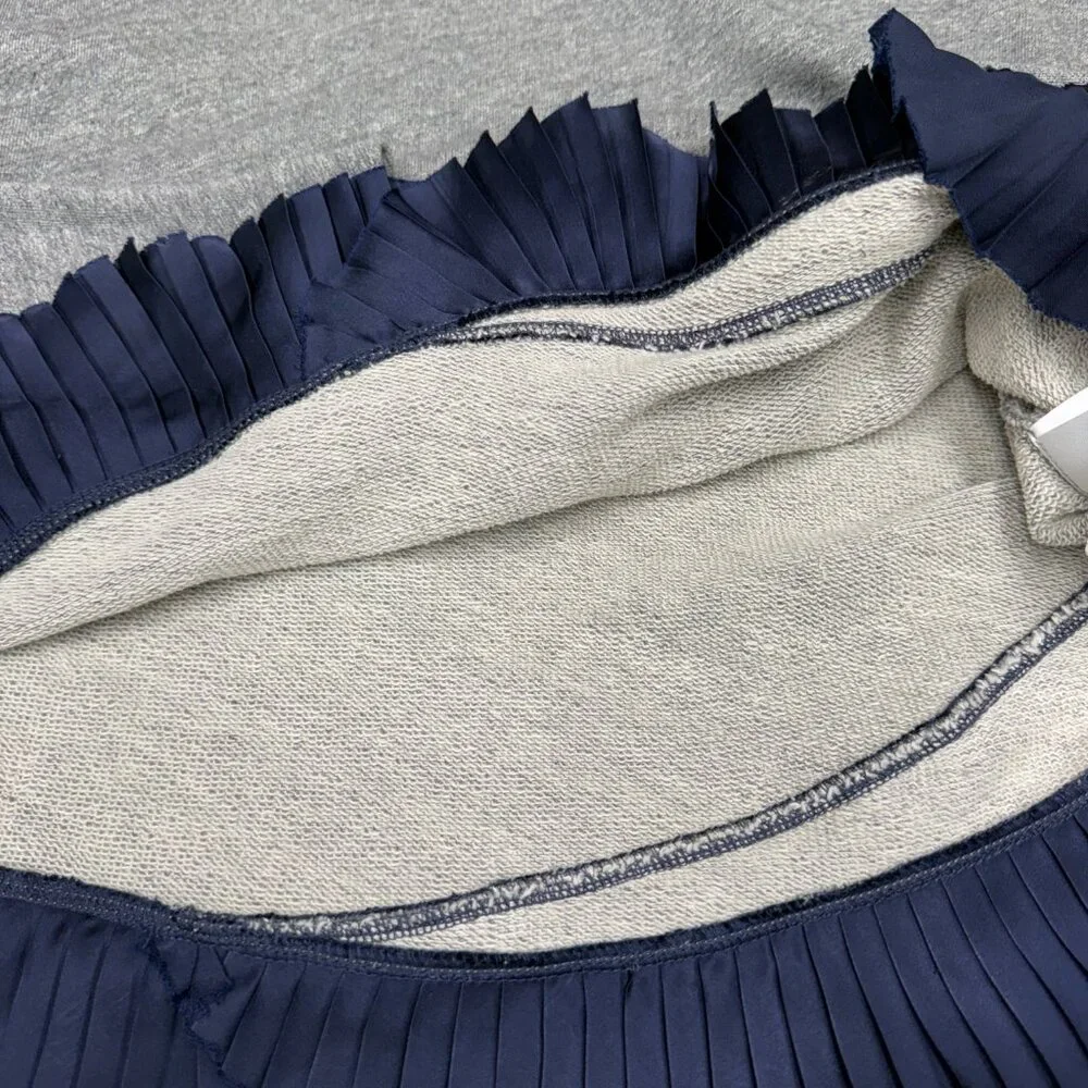 EUC Women's‎ J. CREW Ruffle Hem Sweatshirt Ruffle Trim | Size XL